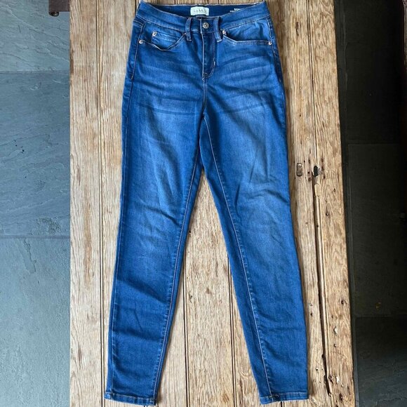 Nicole Miller Womens Blue Wash 5 Pocket Stretch SOHO High Rise Skinny Jeans Sz 4 - Picture 4 of 12